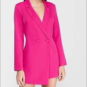 Express Hot Pink Blazer Romper Size XS